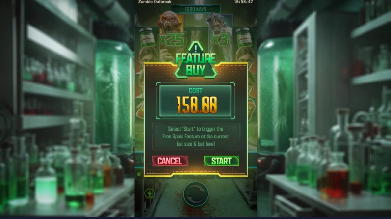 Zombie Outbreak Slot Xususiyat Sotib Olish
